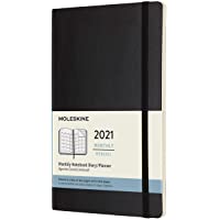 Los mejores  - Moleskine - Agenda Mensual 2021- Agenda de 12 Meses- un Mes por Página- Tapa Blanda- Tamaño Grande de 13 x 21 cm- Color…